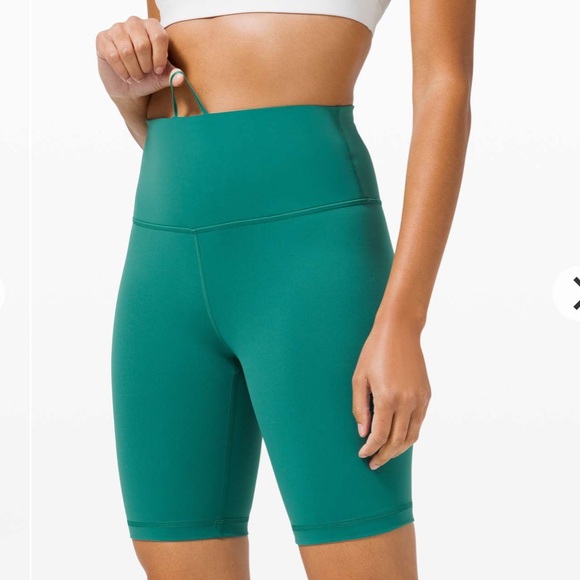 Lululemon Wunder Train High Rise Short 8" Teal Lagoon 4 - Picture 4 of 12